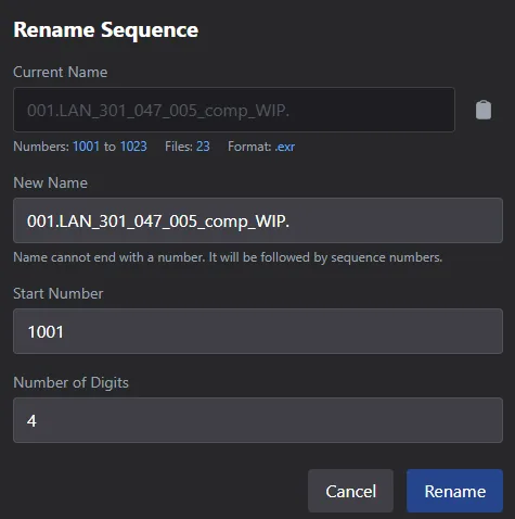 Sequence Renamer project cover